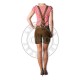 Latest 2017 Pakistan Supplier Women Fashion Leather Bavaria Lederhosen Costumes